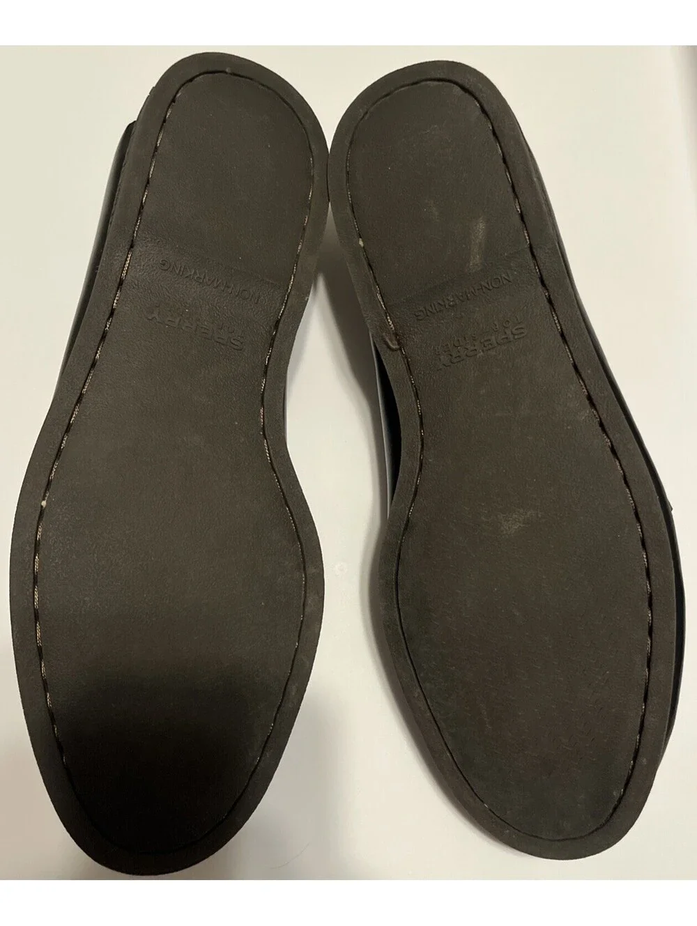 Sperry Top-Sider Gold Cup A/O 2-Eye Boat Shoes Black Leather Mens 11 STS12955
